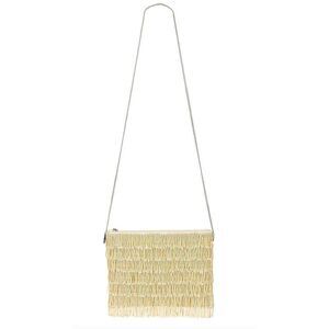From St Xavier Skye Beaded Clutch in Ivory